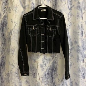 Black jean jacket